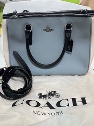 Coach 手提包 藍色拼色