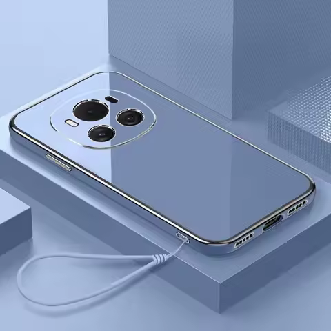 For Honor Magic 6 Pro Case Honor Magic6 Pro Phone Case Straight frame Square Plating Silicone Back S