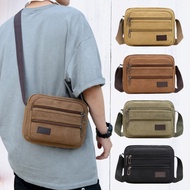 (w231) Side Bag Thick And Durable Genuine Canvas Fabric 5 Compartments Can Hold A Lot Of Things.