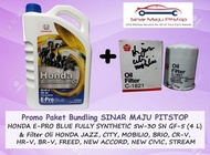 Paket Oli HONDA E-PRO BLUE 5W-30 SN & Filter Mobil CRV & HRV & BRV