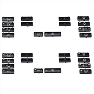 (LB6G) 28 Button Key Cap Car Air Conditioner A / C Control Panel Switch Button Key Cover for BMW E39