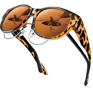 URUMQI Sunglasses Over Glasses Women, Polarized UV400 Protection Fit Over Glasses Sunglasses for Wom