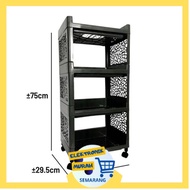 Multipurpose Plastic Tiered Shelf 4 tiers/5 tiers/levels [EMS]
