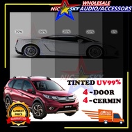 Honda BRV Tinted 4 Door 4 Tingkap Siap Potong tinted kereta brv tinted BRV kereta Brv tinted kereta