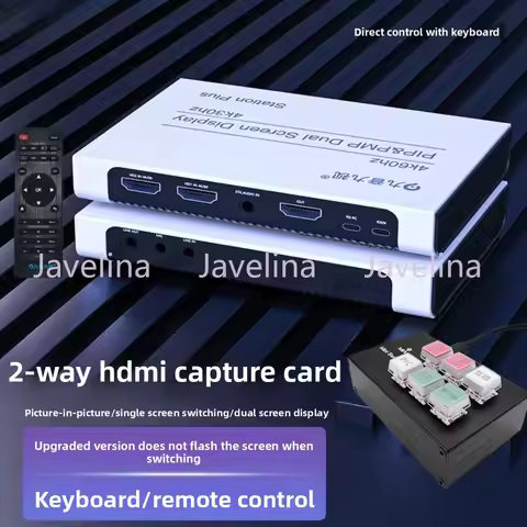 U6 Dual HD Video Capture Card 2 Camera Positions Switching HDMI Camera Live Streaming Tencent Meetin