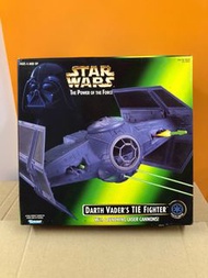 有POST有貨 罕有 STAR WARS 星球大戰 THE POWER OF THE FORCE 系列- DARTH VADER ADVANCED TIE FIGHTER 鈦戰機 送 3.75” 黑武