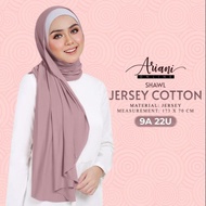 Ready Stock Tudung Shawl Jersey Cotton Ariani