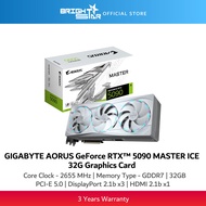 GIGABYTE AORUS GeForce RTX™ 5090 MASTER ICE 32G Graphics Card - GV-N5090AORUSM ICE-32GD