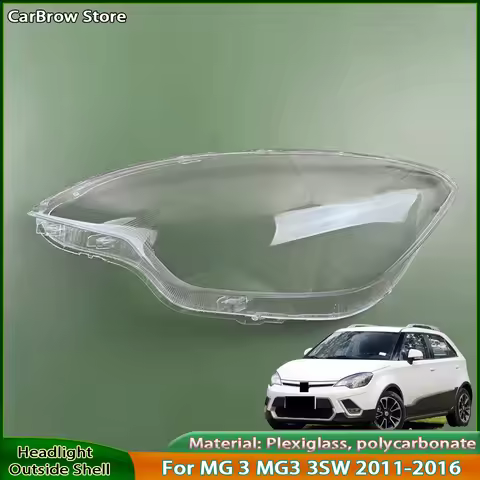For MG 3 MG3 3SW 2011 2012 2013 2014 2015 2016 Car Accessories Headlamps Transparent Lampshades Lamp