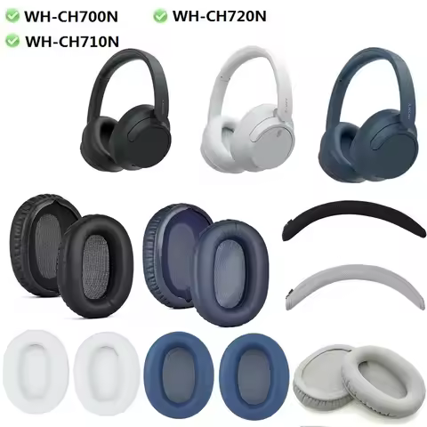 Ear Pads for SONY WH-CH700N/CH720N/CH710N Headphones Replacement earmuff ear pillow headband cover p