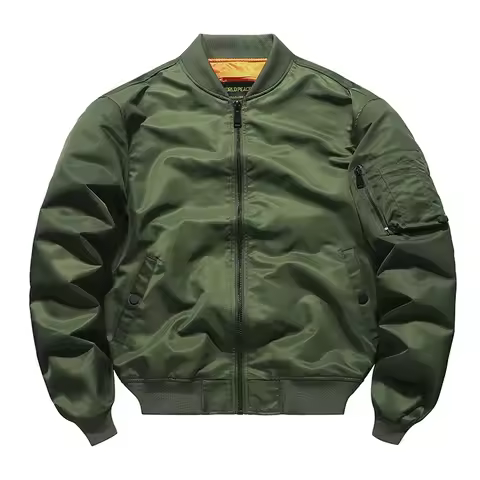 Windproof Water Resistant MA-1 Air Force Army Vintage Pilot Motorcycle Baseball Uniform Workwear Jac