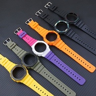 strap case men' s pin buckle watch accessories for Casio G-SHOCK GA-2100 2110 watch modified oak
