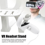 MUSLADY ขาตั้ง VR เลนส์ที่เป็นมิตรทนทานพลาสติกแบบพกพา VR ชุดหูฟังผู้ถือจอแสดงผลสำหรับ Rift S สำหรับ 
