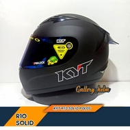 Helm Kyt R10 Hitam Doff | Paket Ganteng Helm Kyt Full Face