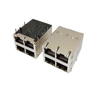 Gigabit RJ45 Network Interface Ethernet RJ45 Socket Connector 2X2 RJ45 PCB JACK Female Socket