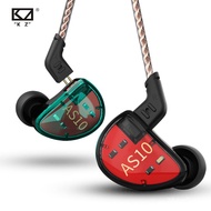 KZ AS10 Balance Amature 5BA Headones HIFI Bass In Ear Monitor Game Earones Noise Cancelling Earbuds Common Headset ZS10