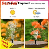 Floating Solar Pump Fountain 7V/1W Solar Panel Powered Fountain with 6 Spray Heads for Pond Swimming