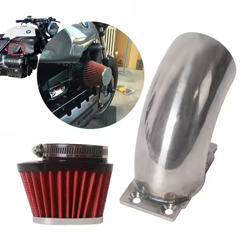 0 Degree Cafe Racer Motorcycle Accessories Air Filter Intake Pipe Filter For BMW K100 K75