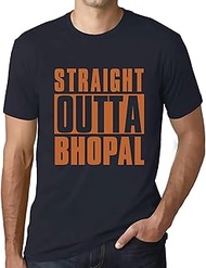 Men's Graphic T-Shirt Straight Outta Bhopal Eco-Friendly Limited Edition Short Sleeve Tee-Shirt Vint