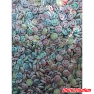 1.3cm white smile beads, 1 pound