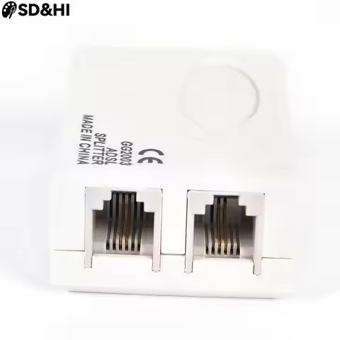 Telephone RJ11 Line ADSL Modem Broadband Phone Line Filter Splitter Female Adapter RJ11 Separator
