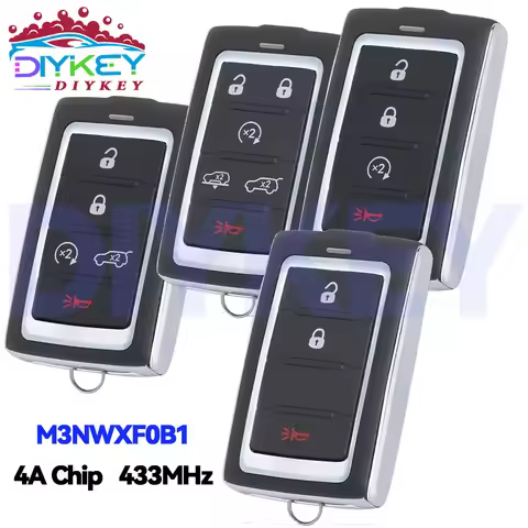 DIYKEY For Jeep Wagoneer Grand Cherokee L 2021 2022 2023 4A Chip 433MHz 3/4/5/6 Buttons M3NWXF0B1 Sm