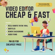 Video Editing Service | Fast Video Edit Service | Youtube Shorts Reels TikTok RedNote | Video Editor