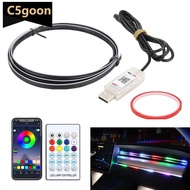 C5GOON 110cm Car Ambient Lights USB APP Control Remote LED Interior RGB Symphony Atmosphere Lamp for