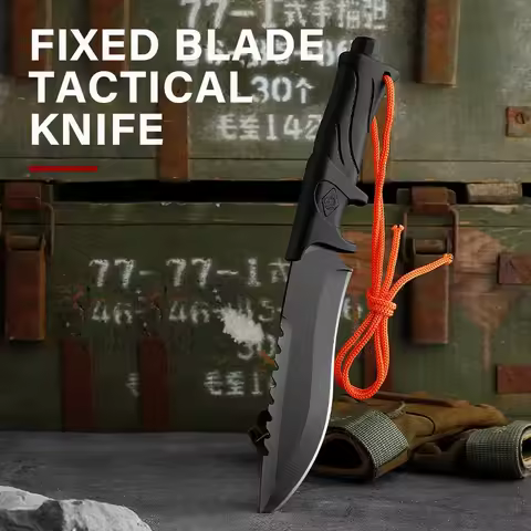 2025 New camping knife hunting knives Fixed blade straight knife fixed blade tactical knife bowie kn