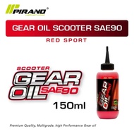 150ML Pirano Gear Oil Scooter SAE90 Red Sport Minyak Gear Scooter SAE90 Scooter Gear Oil Yamaha Hond