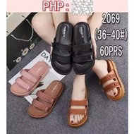 ㍿Brazilian KT double strap velco womens korean fashion sandals