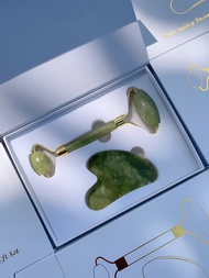 [CHÍNH HÃNG] Đá guasha massage mặt nâng cơ hỗ trợ làm đẹp da bằng đá serpentine