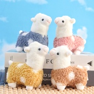 Cute Alpaca Pendant Plush Toy Small Size Alpaca Doll Pendant Doll Wedding Sprinkling Doll Lamb Doll 