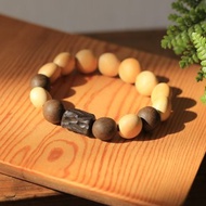 壹染指香品 | 古法龍涎手搓合香珠 | 刻紋黑檀 黃楊木豆珠