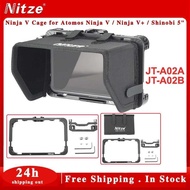 Nitze Ninja V Cage for Atomos Ninja V / Ninja V+ / Shinobi 5" Monitor with HDMI-Compatibled Cable Cl