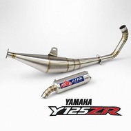 YYpang Exhaust For Yamaha 125z 125zr/ Y125zr Full Stainless Steel/