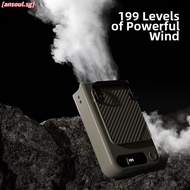 [ANSOUL] High Speed Waist Fan with 5 Speed Levels USB Rechargeable 3600mAh Battery