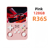 R36S R36 Ultra Handheld Retro Video Game Console IPS Screen 128GB Games Portable Pocket Player Linux