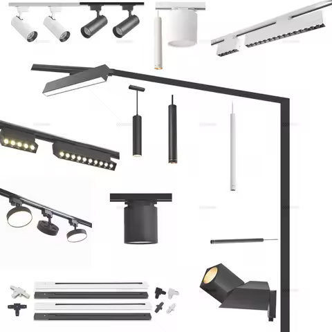 Modern Surface Mounted Track Lights LED Light Track Ceiling System Indoor Track Lighting AC85-265V S
