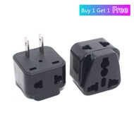 【Buy 1 Get 1 Free】250V 10A Copper Universal America 2 Pin AC Power Adaptor Plug 2 in1 USA Japan Philippines Thailand Travel Adapter plug