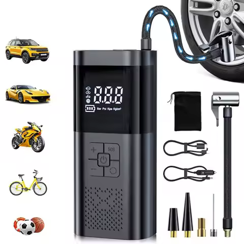 Wireless Air Pump Portable Air Compressor Smart Digital Electric Car Air Pump for Car Motorcycle Bic