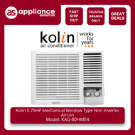 Kolin 0.75HP Mechanical Window Type Non Inverter Aircon KAG-80HME4