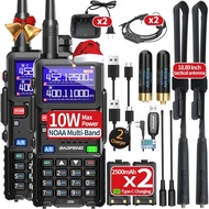 BAOFENG Ham Radio 5RM 10W Handheld Radios Long Range Rechargeable Tactical Two Way Radio Plus Copy F