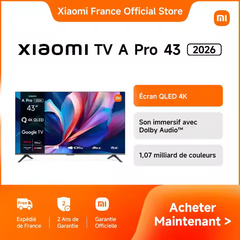 [Official] Xiaomi TV A Pro 43 2026 | 4K QLED Display, Immersive Sound with Dolby Audio™, DTS:X, DTS 