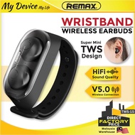 REMAX TWS-15 TWS Bluetooth Earphone With Wristband Mini Earbuds Wirless Version V5.0