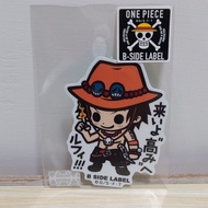 One piece portgas sticker d ace b side official label