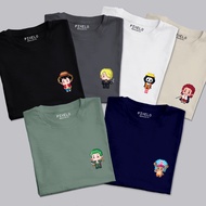 One Piece 2 Pixelo T-Shirt - Tshirt Anime & Game retro 90 an Luffy Zorro Chopper Sanji Nami/ tee