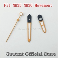 Goutent Black Orange Green Watch Hands Green Luminous Hands Fit PT5000 ETA 2836 2824 Miyota 8215 820