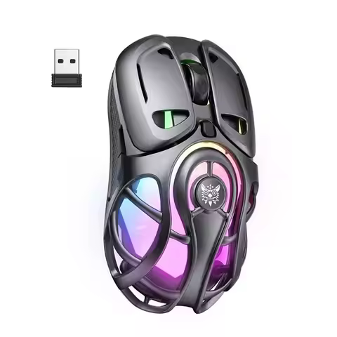 ONIKUMA DM02 Wireless Gaming Mouse Tri Model Endurance 1000Hz Polling Rate Hollowed-Out Design Light