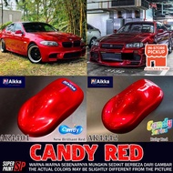 [ Candy Red ] Aikka AK4401 / AK4442 Candy Series Merah Candy Brilliant Red Cat Kereta Motor Cover Se